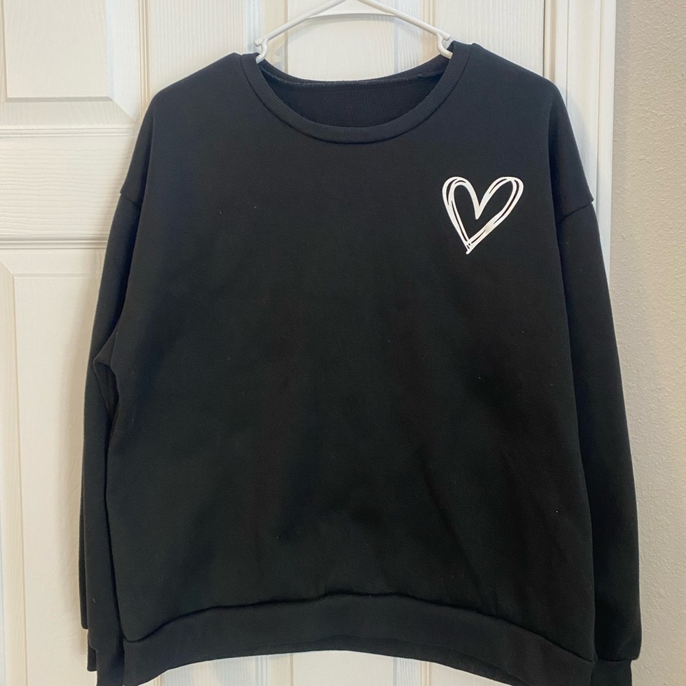 Black Balletcore Pullover Sweater